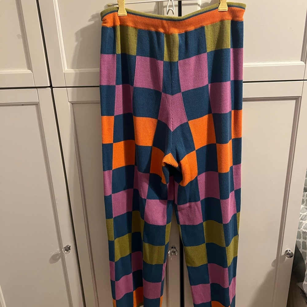 Back Beat Co. Multicolor Checkered Pants - Picture 2 of 5